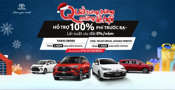 Ưu Đãi Cuối Năm – Toyota Hà Nam Giảm 100% Lệ Phí Trước Bạ